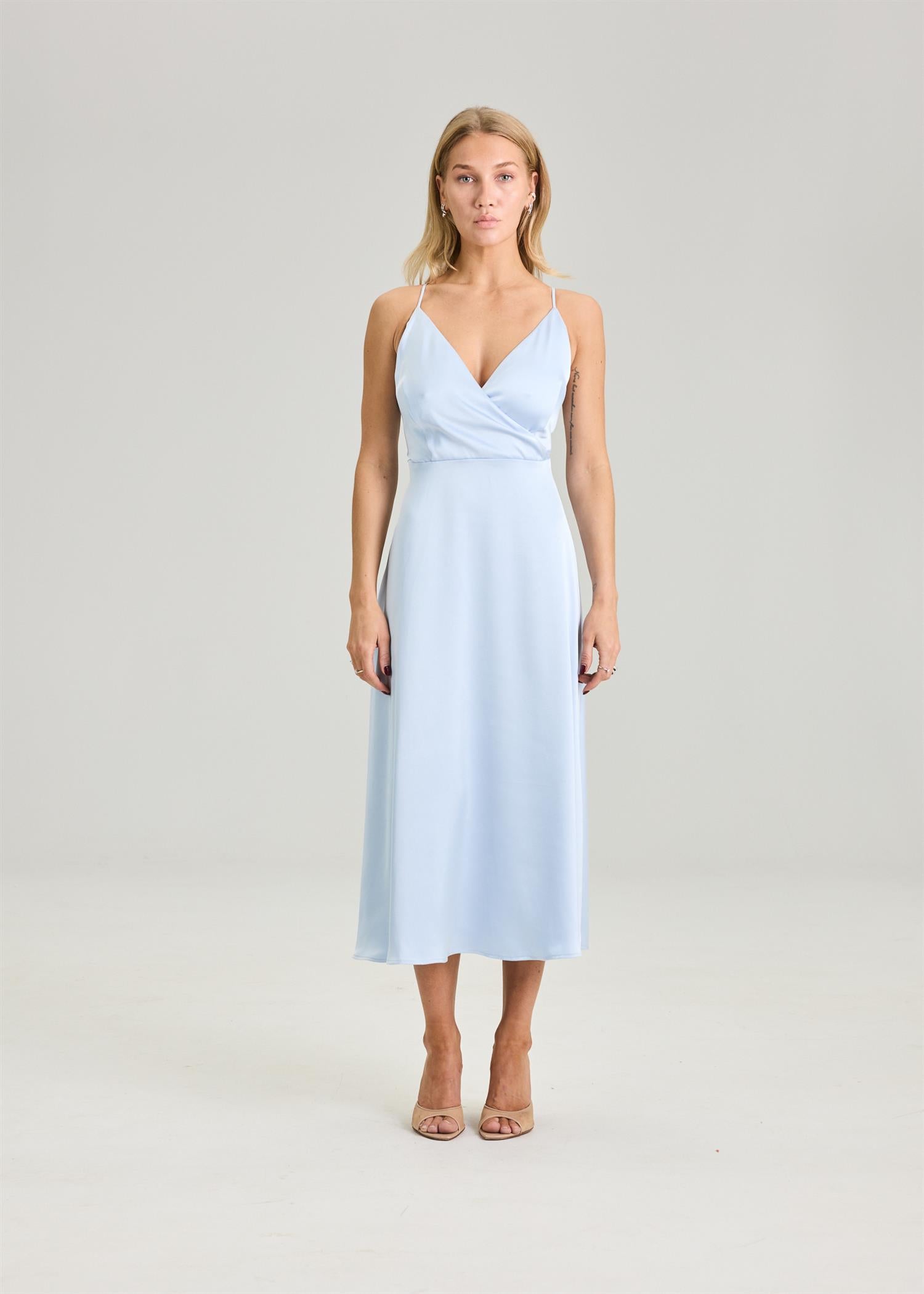 Kjoler | Bow Dress Arctic Blue